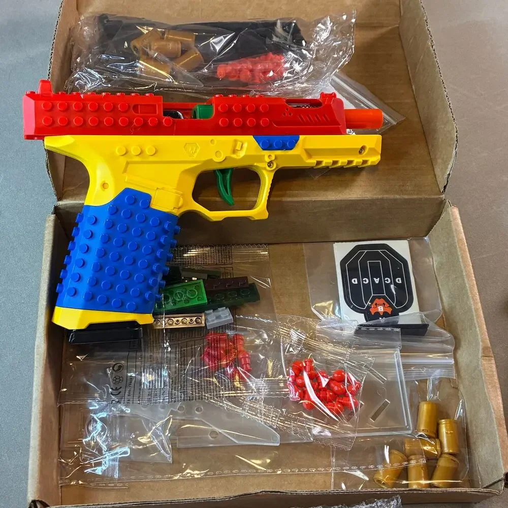 Block Glock Toy Brick Building Kit Pistol DIY Construction Set w/ Targets  Adult
